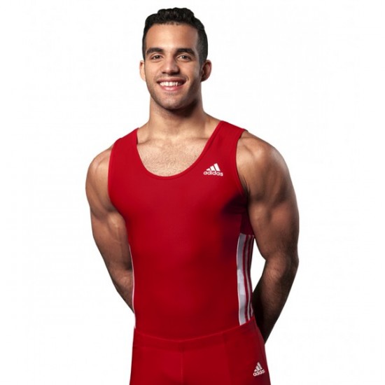 Singlet red and white